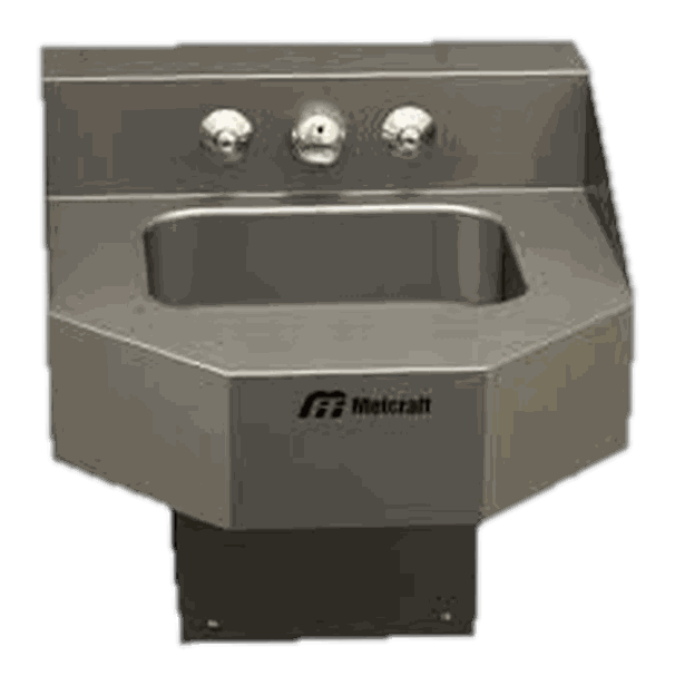 Lavamanos Metcraft de acero inoxidable